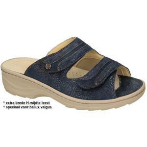 Fidelio Hallux -Dames - blauw donker - slippers & muiltjes - maat 35