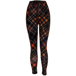 Fashion Dames Legging | Print Legging Karo | 100% Katoen - M