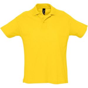 SOLS Heren Zomer II Pique Poloshirt met korte mouwen (Goud)