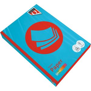 Kopieerpapier quantore colour a3 120gr azuurblauw | 5 stuks
