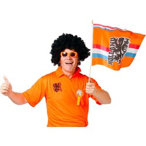 Folat Zwaaivlag Leeuw Met Wimpel 30 X 40 Cm Polyester Oranje