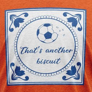 JAP Oranje EK voetbal 2024 heren shirt (Maat M) - Regular fit - Oranje kleding - ""That's another biscuit"" - 100% Katoen t-shirt
