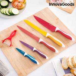 INNOVAGOODS - MESSENSET - KERAMISCHE MESSENSET - GEKLEURD - MET GRATIS SCHILLER - ROESTVRIJSTAAL