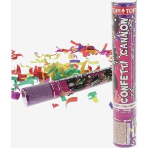 3x Feest confetti kanon 25cm - Confetti shooter - Party popper - thema feest festival confettie