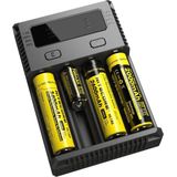 Nitecore New i4 batterij lader voor Li-ion/Nimh/Ni-Cd batterijen