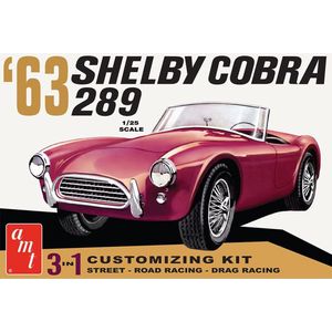 1:25 AMT 1319 1963 Shelby Cobra 289 Plastic Modelbouwpakket
