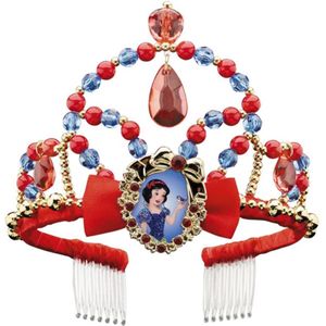 Smiffys - Disney Snow White Tiara/Kroon Kinderen - Rood/Blauw