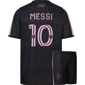 Miami Voetbaltenue Messi - Messi Tenue Uit - 2023-2024 - Voetbaltenue Kinderen - Shirt en Broekje - Jongens en Meisjes - Volwassenen - Heren en Dames-L