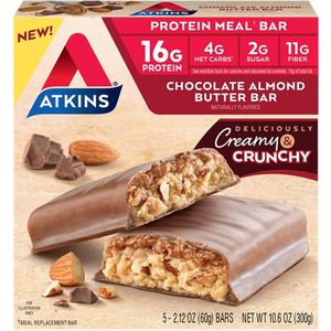 Atkins | Protein Bar | Chocolate Almond Butter Bar | 5 x 60 gram