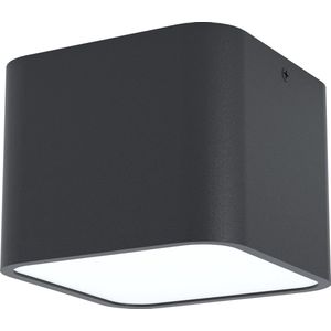 EGLO Grimasola Opbouwlamp - E27 - 14 cm - Zwart/Wit