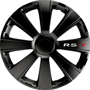 Carpoint Wieldoppen Rs-t 16 Inch Abs Zwart Set Van 4