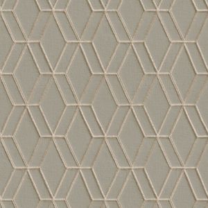 DUTCH-WALLCOVERINGS-Behang-Hexagonal-grijs