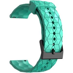 22mm Licht Groen Sportief Siliconen Horlogeband universeel - Band aanzet 22 mm - Horlogebandje Voor Analoog en smartwatch