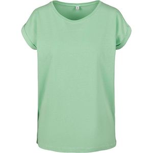 Damesshirt met ronde hals en omgeslagen mouw Neo Mint - L