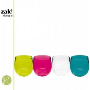 Shot Glas - Zak!Designs - Stacky - set van 4 - 60 ml