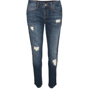Liu Jo • blauwe slim fit jeans met beschadigingen • maat 28