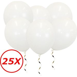Witte Ballonnen Verjaardag Versiering Witte Helium Ballonnen Bruiloft Feest Versiering EK WK Koningsdag Wit 25 Stuks