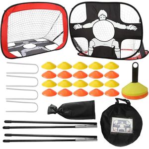 Voetbaldoel voor kinderen - Voetbaltraining - Tuin/binnen/buiten - 120x78x78CM