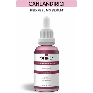 Ornate Revitaliserend Anti-Blemish Gezicht Red Peeling Serum 30 ml Aha 20% + Bha 2% + Glycolzuur 3%