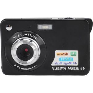 Digitale Camera 4K 48MP Compactcamera met 8x Digitale Zoom Anti-shake Gezichtsschoonheid-Digitale Camera Meerkleurenfilter Draagbare Puntopnamecamera voor Tieners Jongens Meisjes .