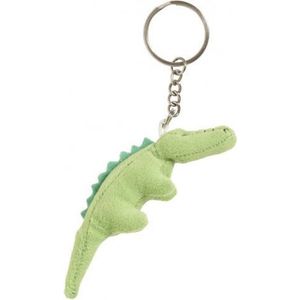 8x Pluche krokodil knuffel sleutelhanger 6 cm - Speelgoed dieren sleutelhangers