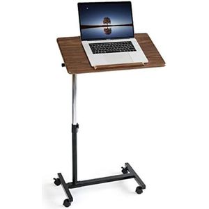 Laptoptafel Op Wielen - Bijzettafel Op Wielen - Laptoptafel Op Wielen Verstelbaar - Bedtafeltje Met Wielen - Bedleestafel