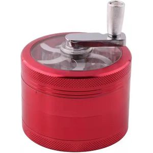 Grinder met grip 40mm mini - zilver - Herbal - Grinder - Accessoires - crusher - vermaler - kruimelaar - koffie molen - kruiden molen - molen - kruiden - vergruizer - pulverizer