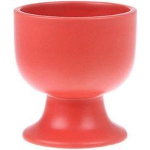 HKliving - ACE6805 - Bold&Basic Ceramics - Ice Coupe - Mug on Base - Matt Red - 8,5×8,5×9,5 cm