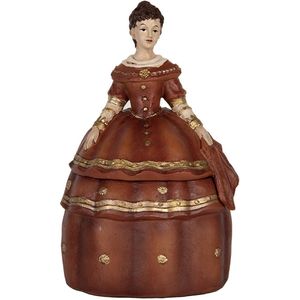 Clayre & Eef Sieradendoos Vrouw 19x16x29 cm Rood Kunststof