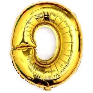 folie - ballon -100 cm grote XL - hoge kwaliteit- nummer 0 -goud