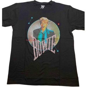 David Bowie - Vintage '83 Heren T-shirt - L - Zwart