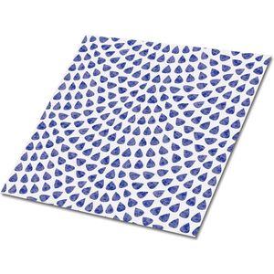 Tulup PVC Tegels - Druppels Water Vinyl Tegels - 30 cm x 30 cm - Blauw Vinyl Wandtegels - Verpakking van 9 stuks - Zelfklevende Vinyltegels - Mozaïek Plaktegels - Vinyl Tegels Zelfklevend - Plaktegels keuken en Badkamer
