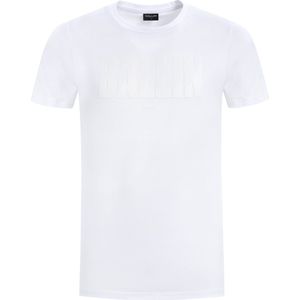 Ballin Amsterdam - Heren Slim fit T-shirts Crewneck SS - White - Maat XL