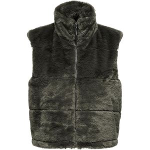 Only Jas Onlvida Faux Fur Waistcoat Cc Otw 15322106 Thunderstorm Dames Maat - L