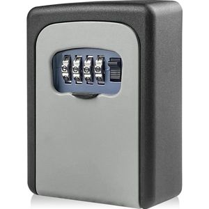 Sleutelbox voor buiten - resetbare 4-cijferige code - waterdicht en roestvrij - voor thuis garage school kantoor - vervanging van sleutels