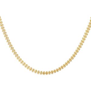 Ketting bladeren - goud
