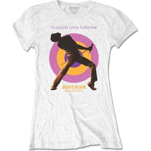 Queen - Fearless Dames T-shirt - XL - Wit