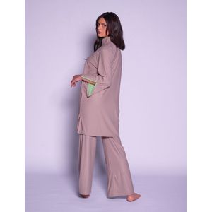 MYKINY BRAND - NAYLA-TAUPE/ GROEN -ZWEMSET - BURKINI - BADPAK MAAT M