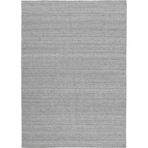 Nouveau Plain Light Grey Vloerkleed - 140x200  - Rechthoek - Laagpolig Tapijt - Industrieel - Grijs
