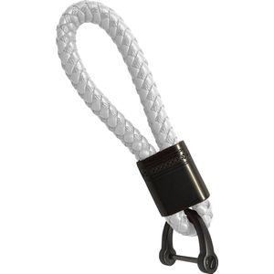 Sleutelhanger Auto Touw Sleutelhanger Koord Sleutelhanger Met Sleutelhanger Ring - Wit