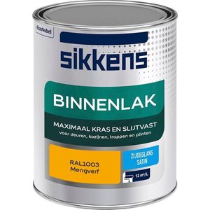 Sikkens Binnenlak - Verf - Zijdeglans - Mengkleur - RAL1003 - 1L