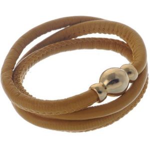 Behave Wikkel armband in pu leer met magneet sluiting