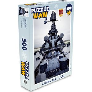 Puzzel Amerika - Boot - Leger - Legpuzzel - Puzzel 500 stukjes