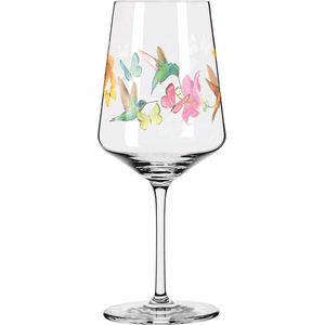 Aperitiefglas 500 ml – Serie Sommerrausch Nr. 12 met kleurrijk kolibrimotief