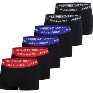 Jack & Jones Heren Boxershorts Basic Trunks 6 Pack Veelkleurig L Katoenen Ondergoed Onderbroeken