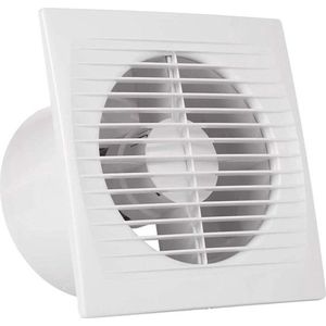 Badkamer Ventilator Stil 15 W Lucht 152 x 97 x 102 mm - Geïntegreerd Insectenwerend Ventiel - Ideaal voor Badkamer Keuken Toilet Kantoor - 180 m³/h