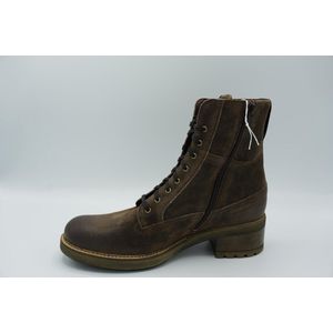 Durea- 9725 H- Espresso bruin veter boot/ biker boot- maat 6,5