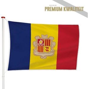 Vlag Andorra 40x60cm - Kwaliteitsvlag - Geschikt voor buiten