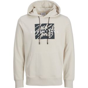 JACK&JONES JJCOLTON SWEAT HOOD Heren Trui - Moonbeam