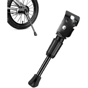 12 Inch - Kinderfietsstandaard - MTB-standaard - Enkele fietsstandaard - Kinderfietsaccessoires - Fietsaccessoires - Fietszijstandaard - Fiets, E-bike, Stadsfiets en Mountainbike - Zwart - Eenvoudig te installeren